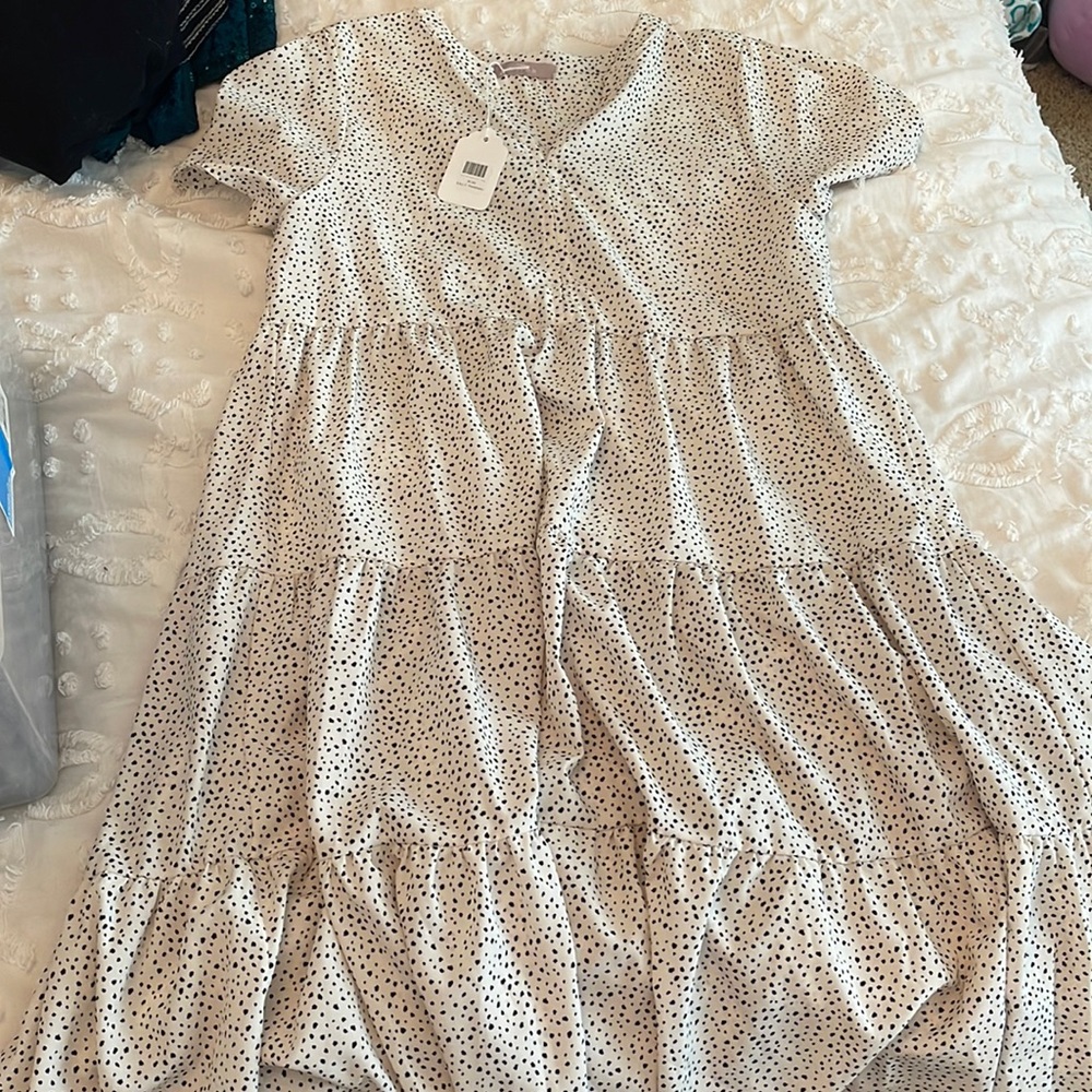 Tiered midi dress